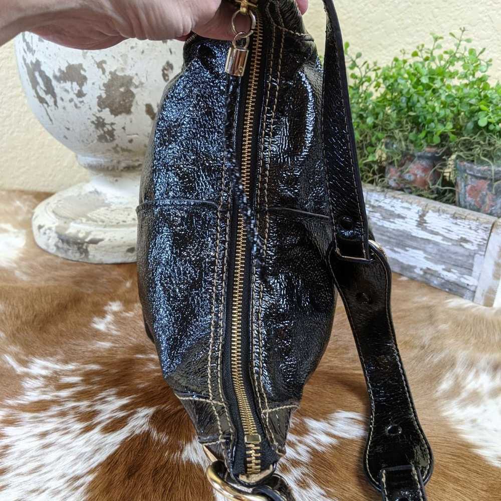 Vtg The Sak Patent Leather Hobo Shoulder - image 5