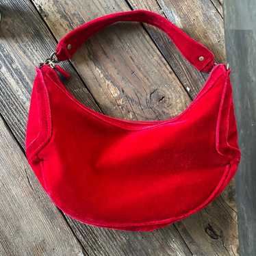 XOXO red velvet vintage style purse - image 1