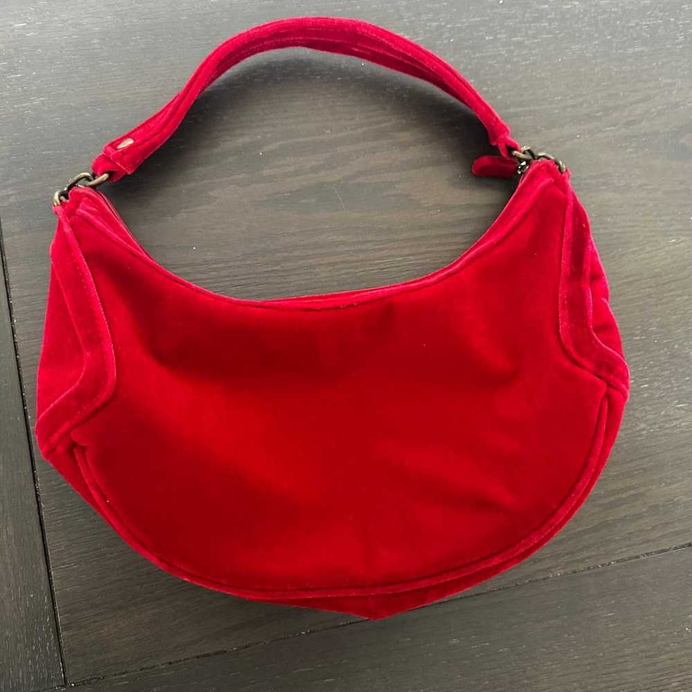 XOXO red velvet vintage style purse - image 3