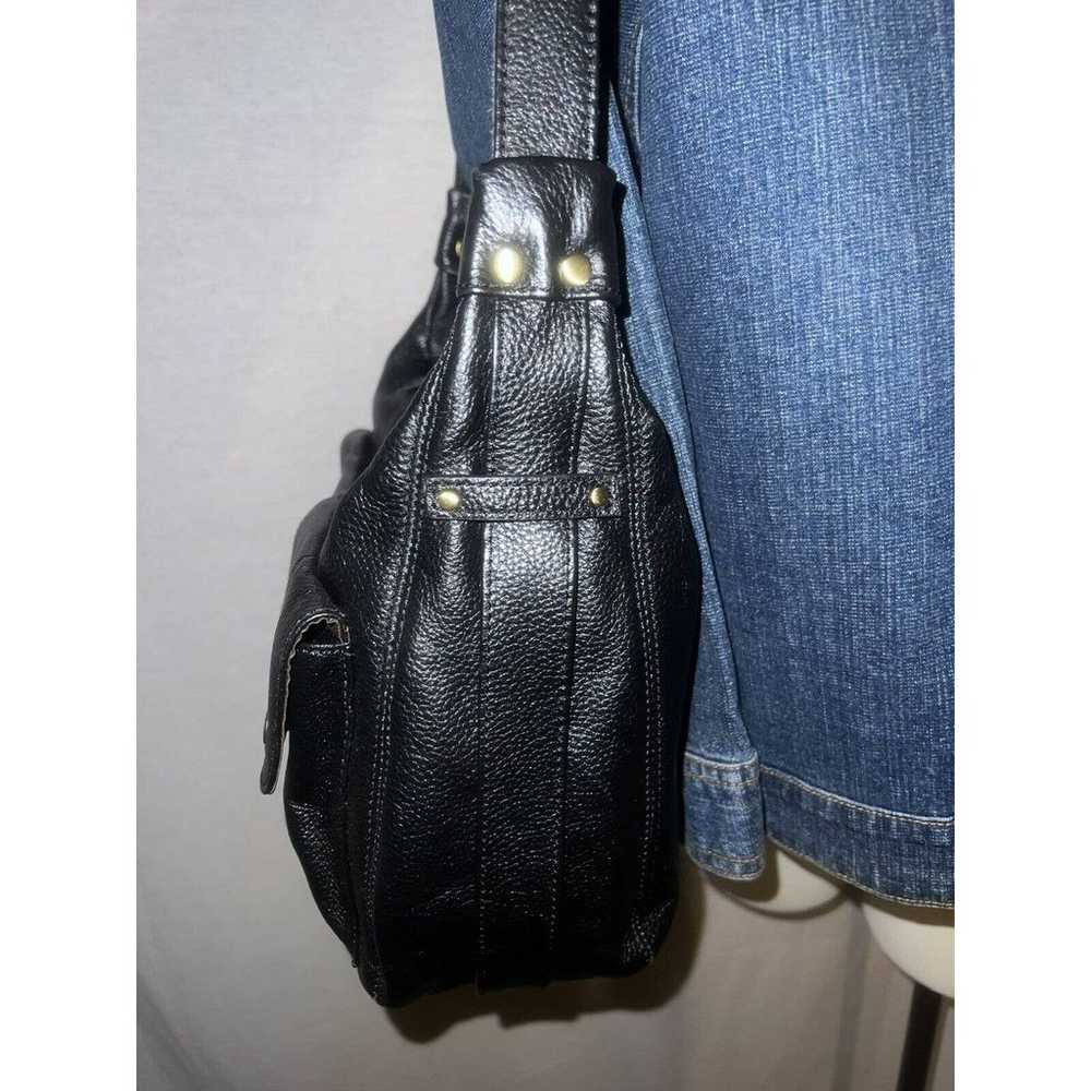 NOT RATIONAL Purse Black Pebbled Leather EUGENIA … - image 6