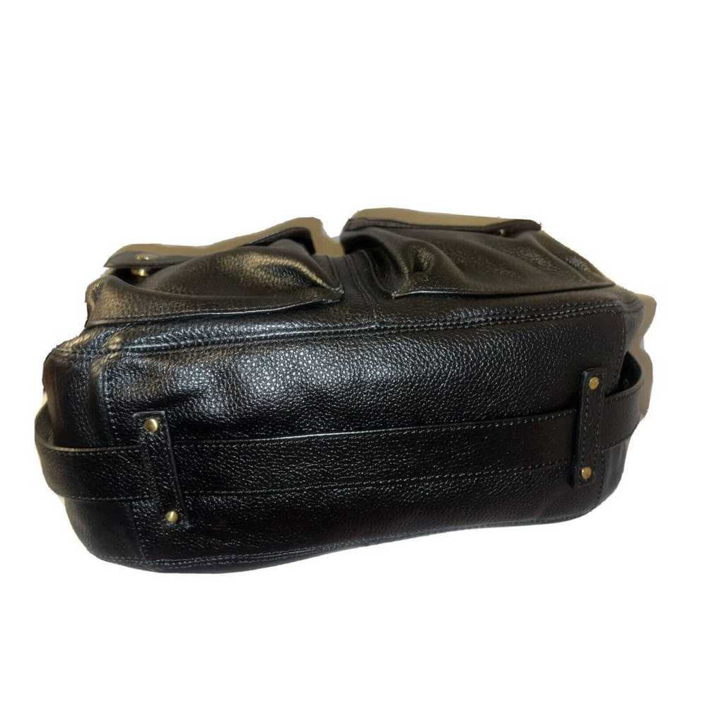 NOT RATIONAL Purse Black Pebbled Leather EUGENIA … - image 9