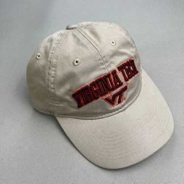 Ncaa Virginia Tech Hat Cap Strapback Tan VT Hokie… - image 1