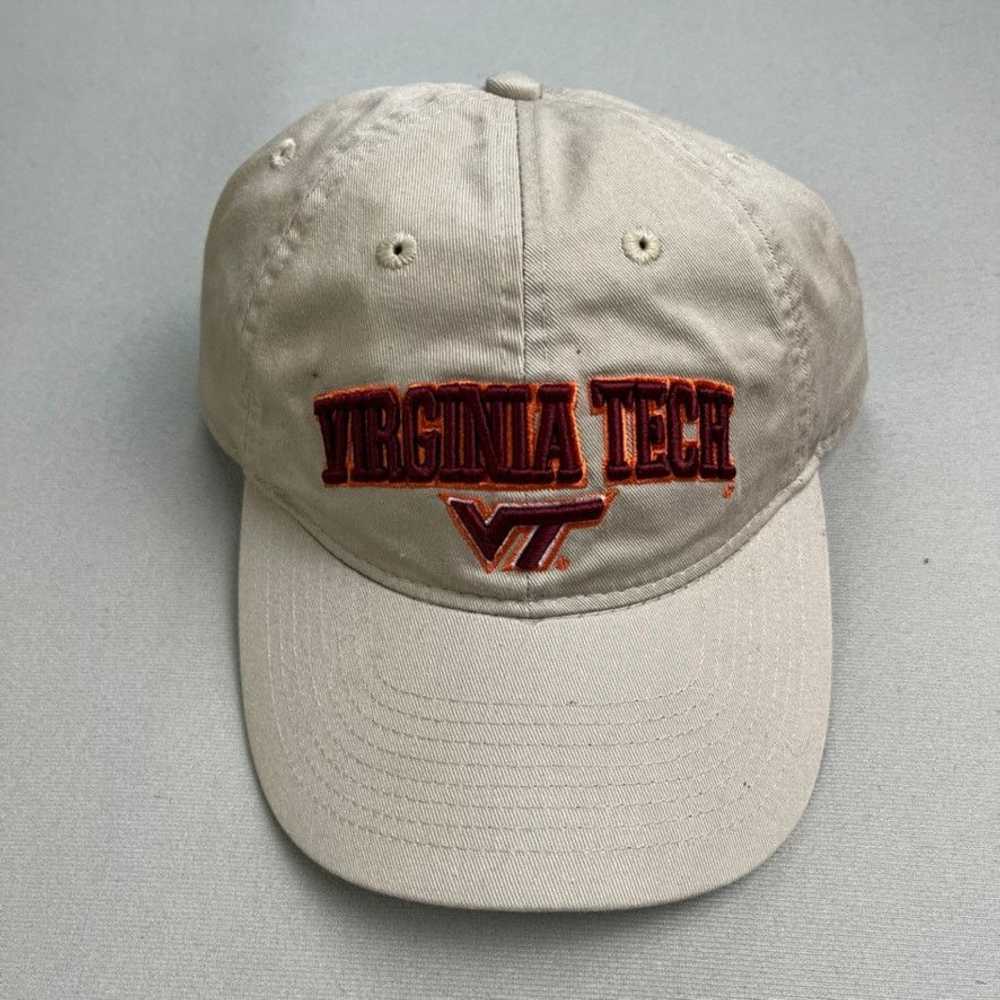 Ncaa Virginia Tech Hat Cap Strapback Tan VT Hokie… - image 2