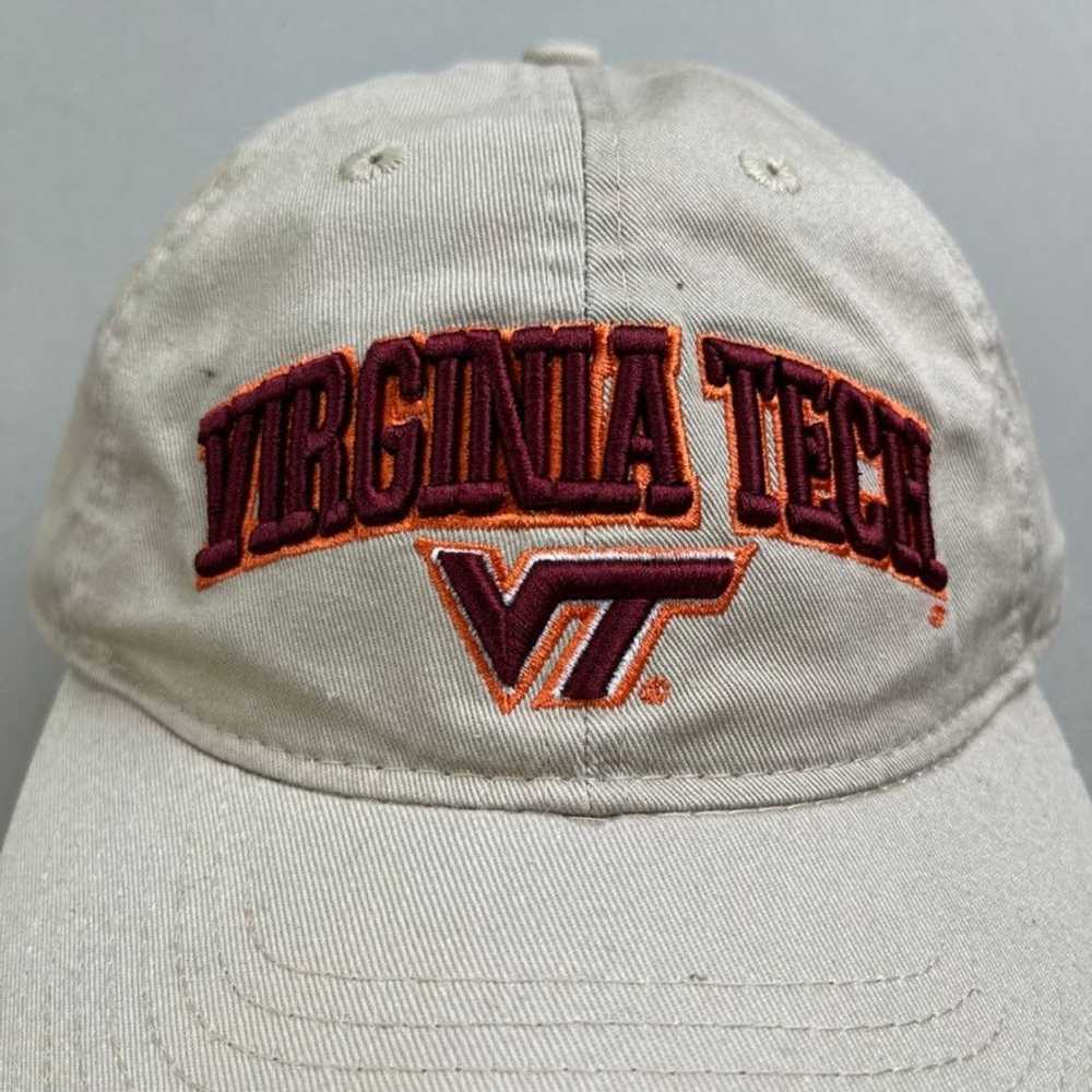 Ncaa Virginia Tech Hat Cap Strapback Tan VT Hokie… - image 3