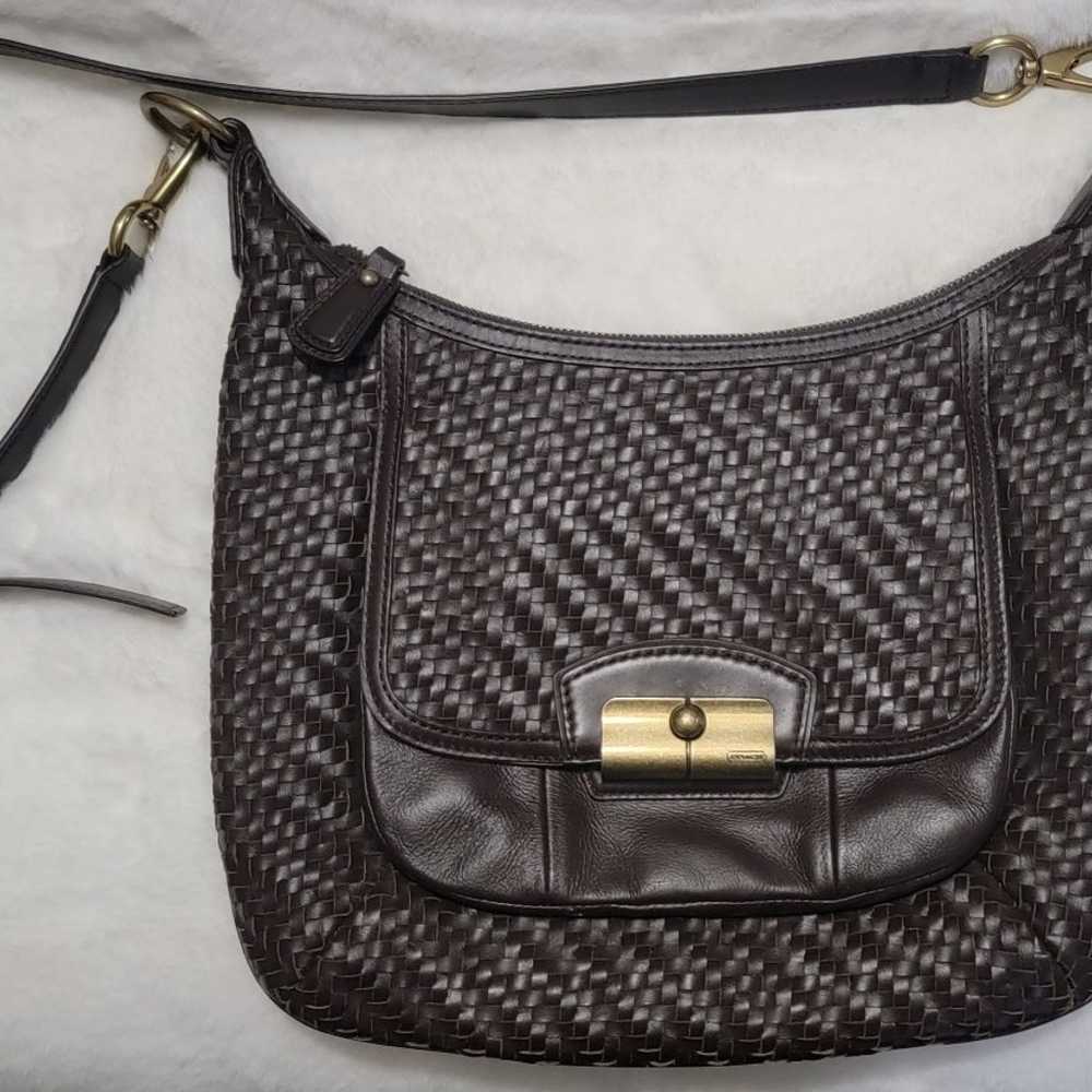 Coach Kristen Woven hobo purse - image 1