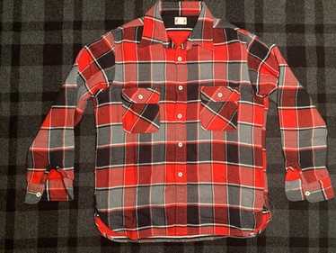 【XL】リアルマッコイズ＊8 HOUR UNION　ネルシャツ 8HOUR UNION SATEEN WORK SHIRT