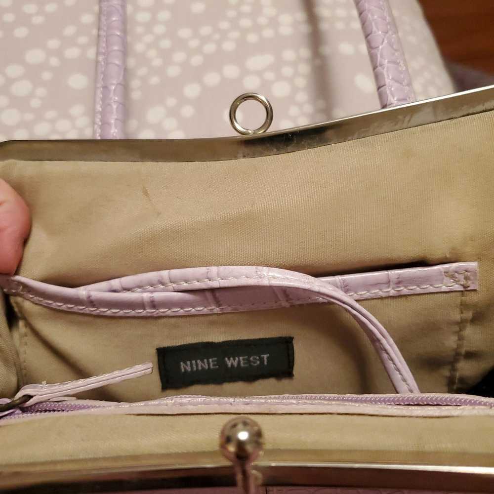 Nine West Lilac/lavender shoulder bag - image 11