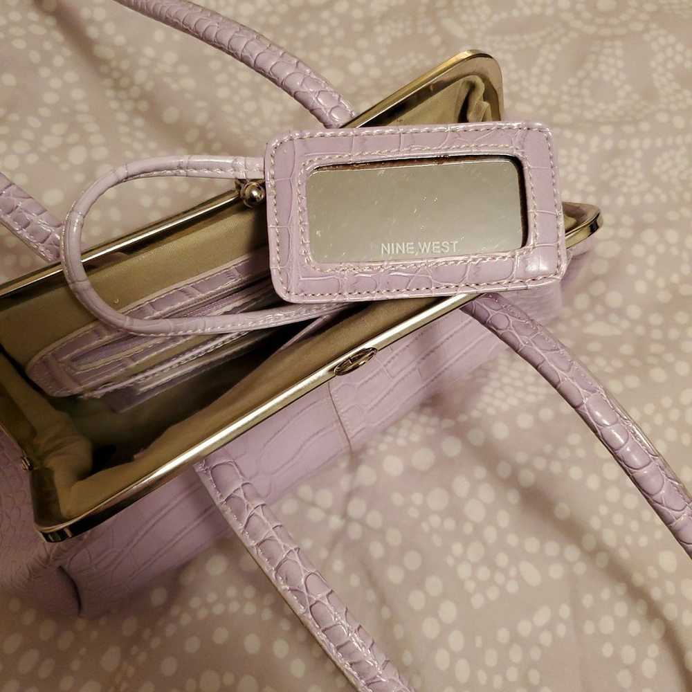 Nine West Lilac/lavender shoulder bag - image 7