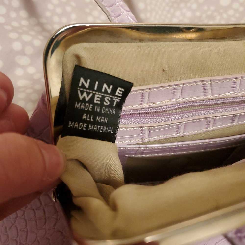 Nine West Lilac/lavender shoulder bag - image 9