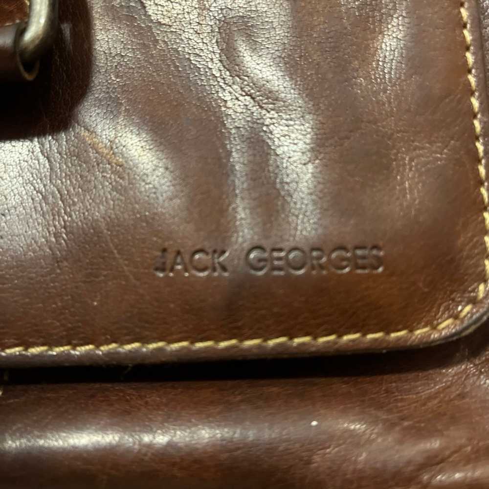 Jack Georges Vintage Pure Leather Crossbody Bag - image 3