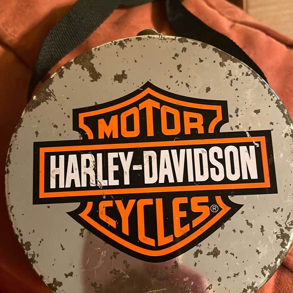 Harley Davison tin purse - image 1