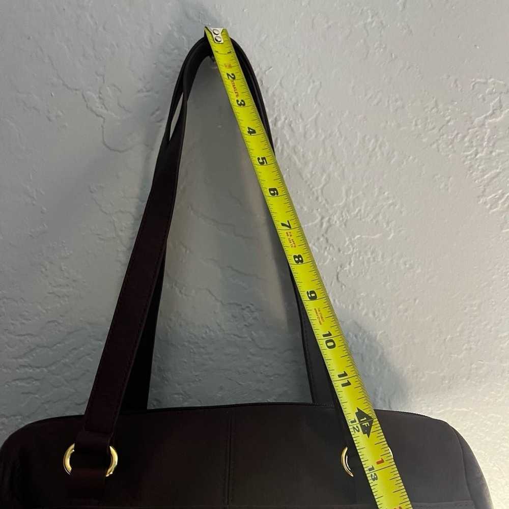 Vintage Etienne Aigner Maroon Leather Handbag - image 3