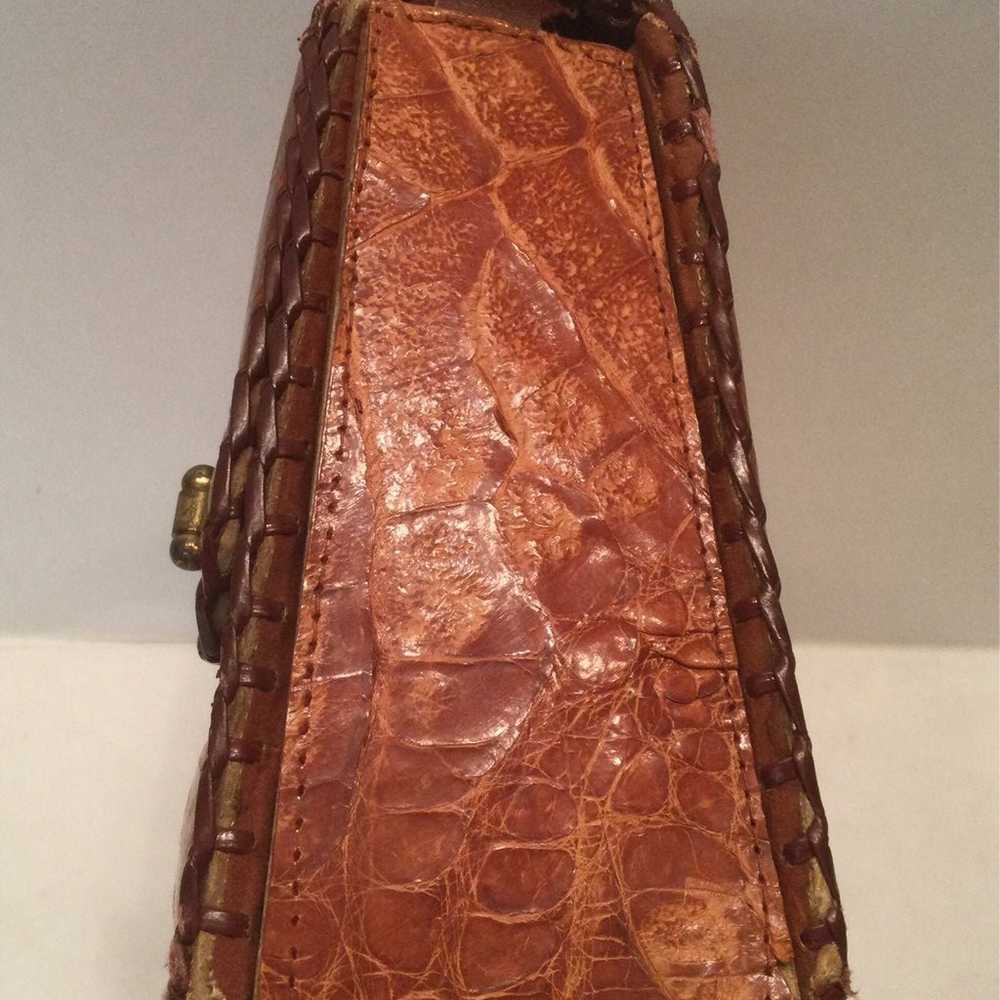 50's ALLIGATOR Hand Bag UNIQUE VINTAGE Genuine AL… - image 6