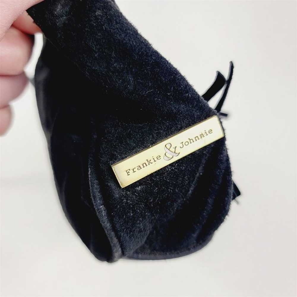 Vintage Frankie & Johnnie Black Leather Suede Pur… - image 3