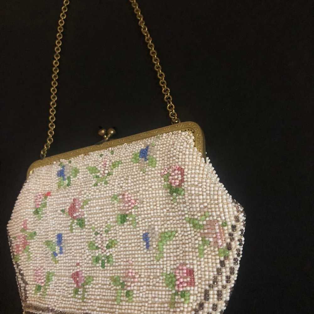 Vintage German Beaded Antique Purse - image 11