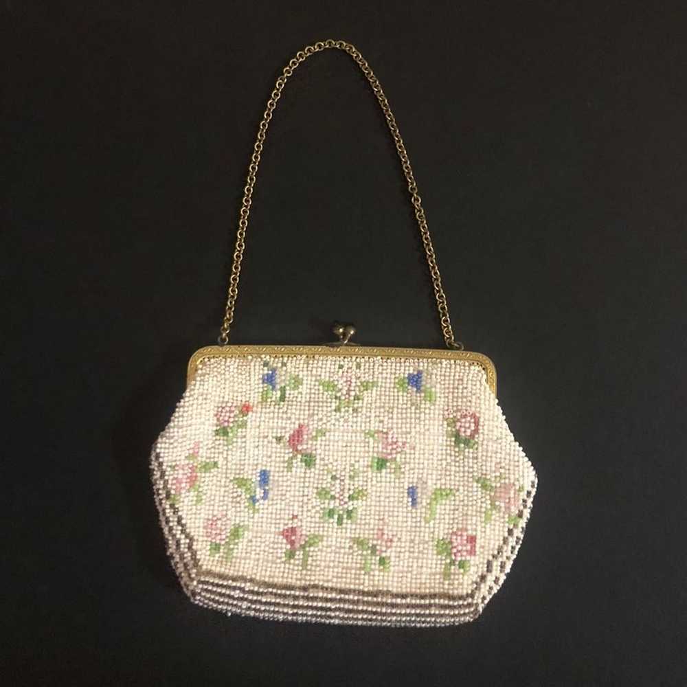 Vintage German Beaded Antique Purse - image 1