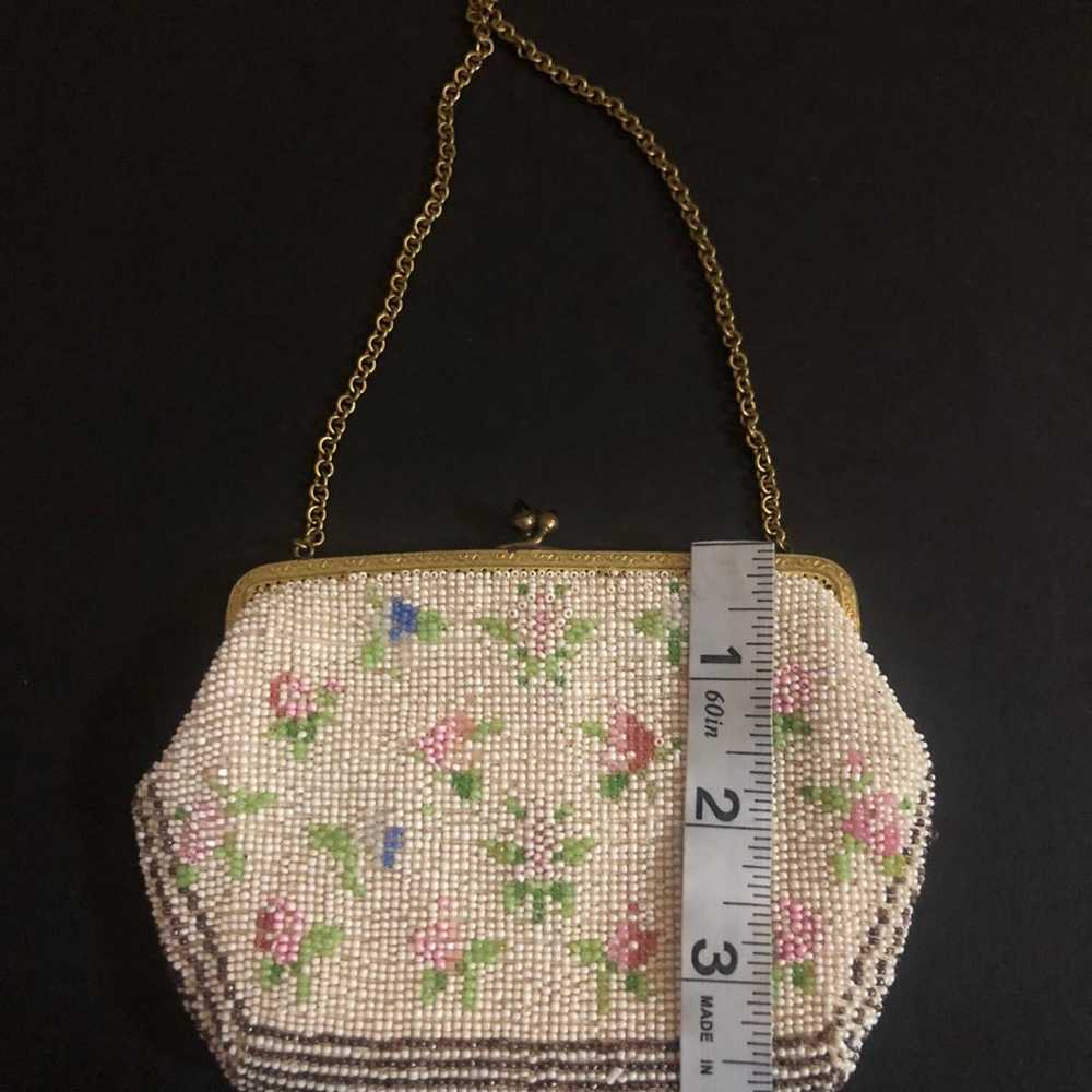 Vintage German Beaded Antique Purse - image 3