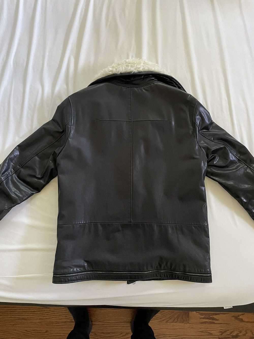 Undercover Sherpa Lined Leather Astro Rider - image 2