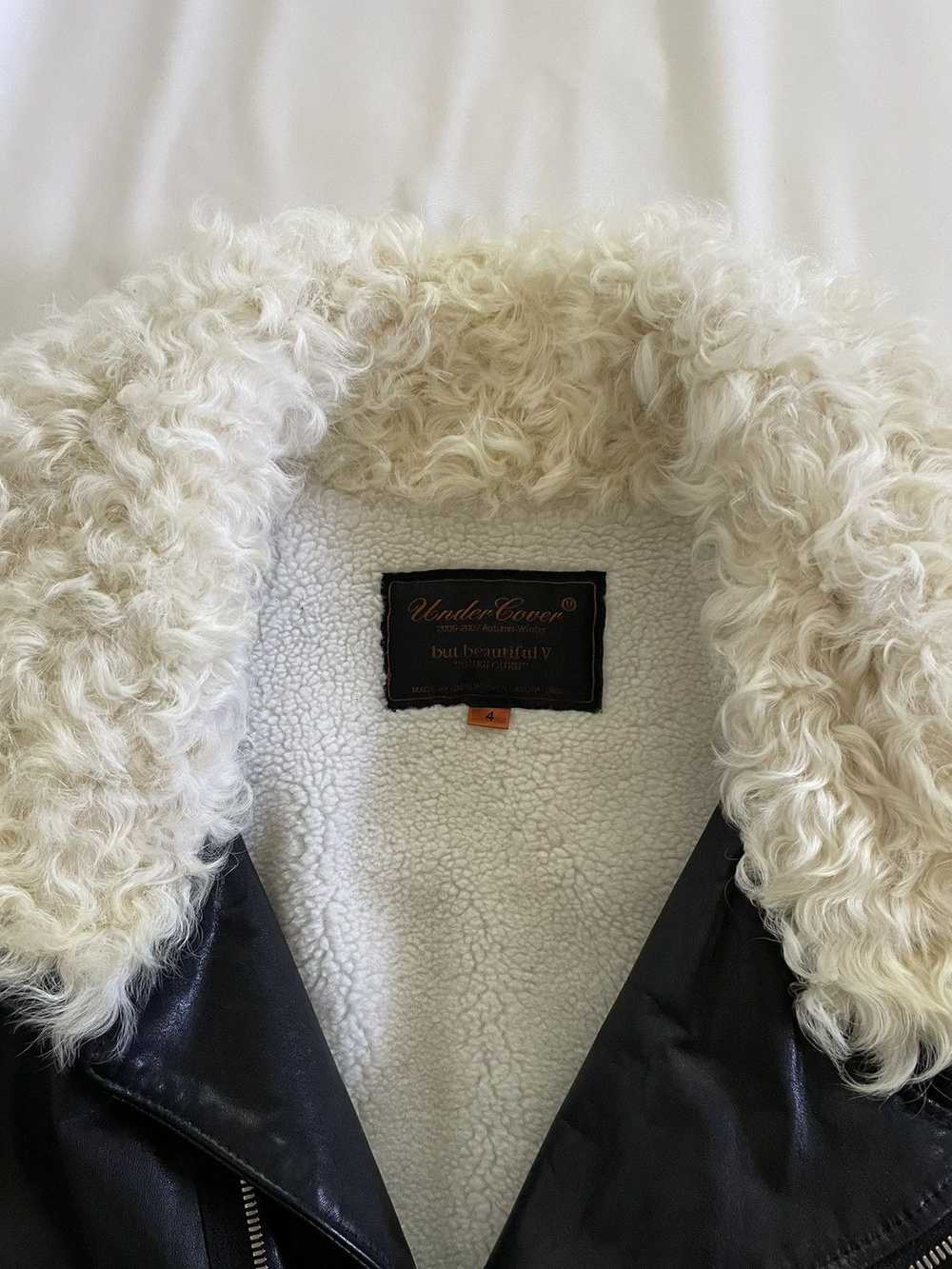 Undercover Sherpa Lined Leather Astro Rider - image 5