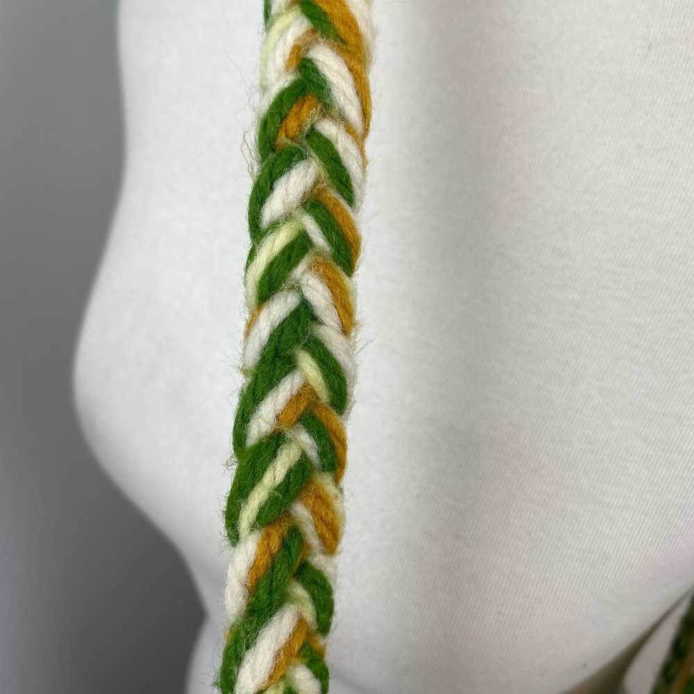 Vintage Crochet Striped Boho Shoulder Bag - image 8