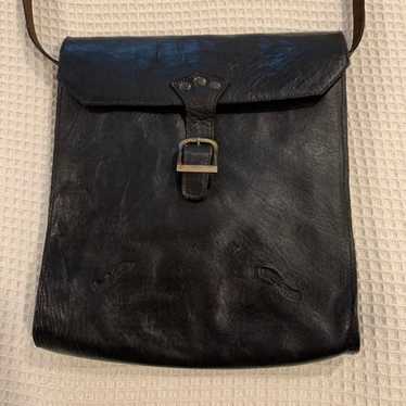 Vintage rustic leather satchel - image 1