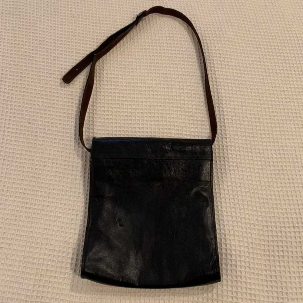 Vintage rustic leather satchel - image 8