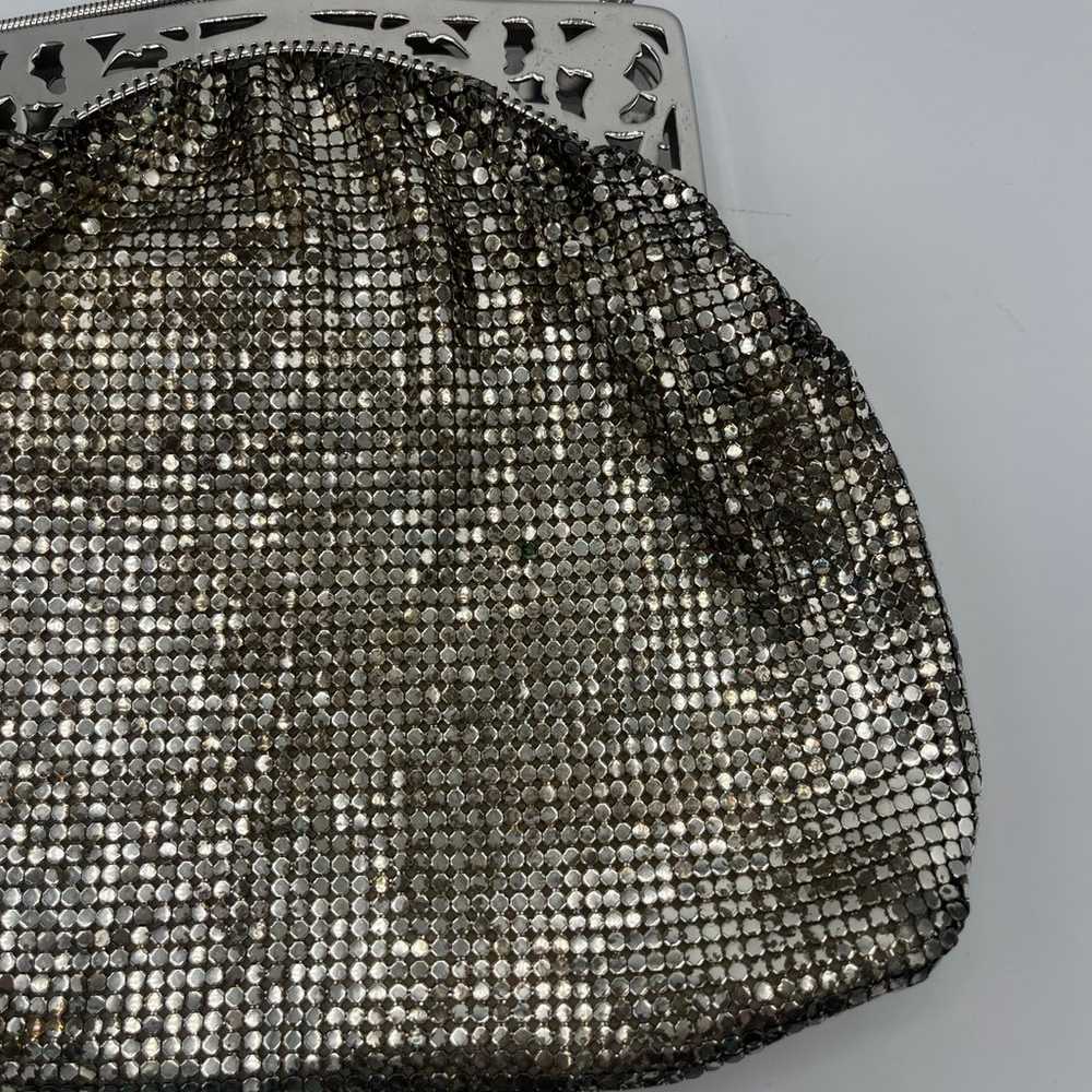 Vintage Whiting and Davis Silver Mesh Bag - image 8