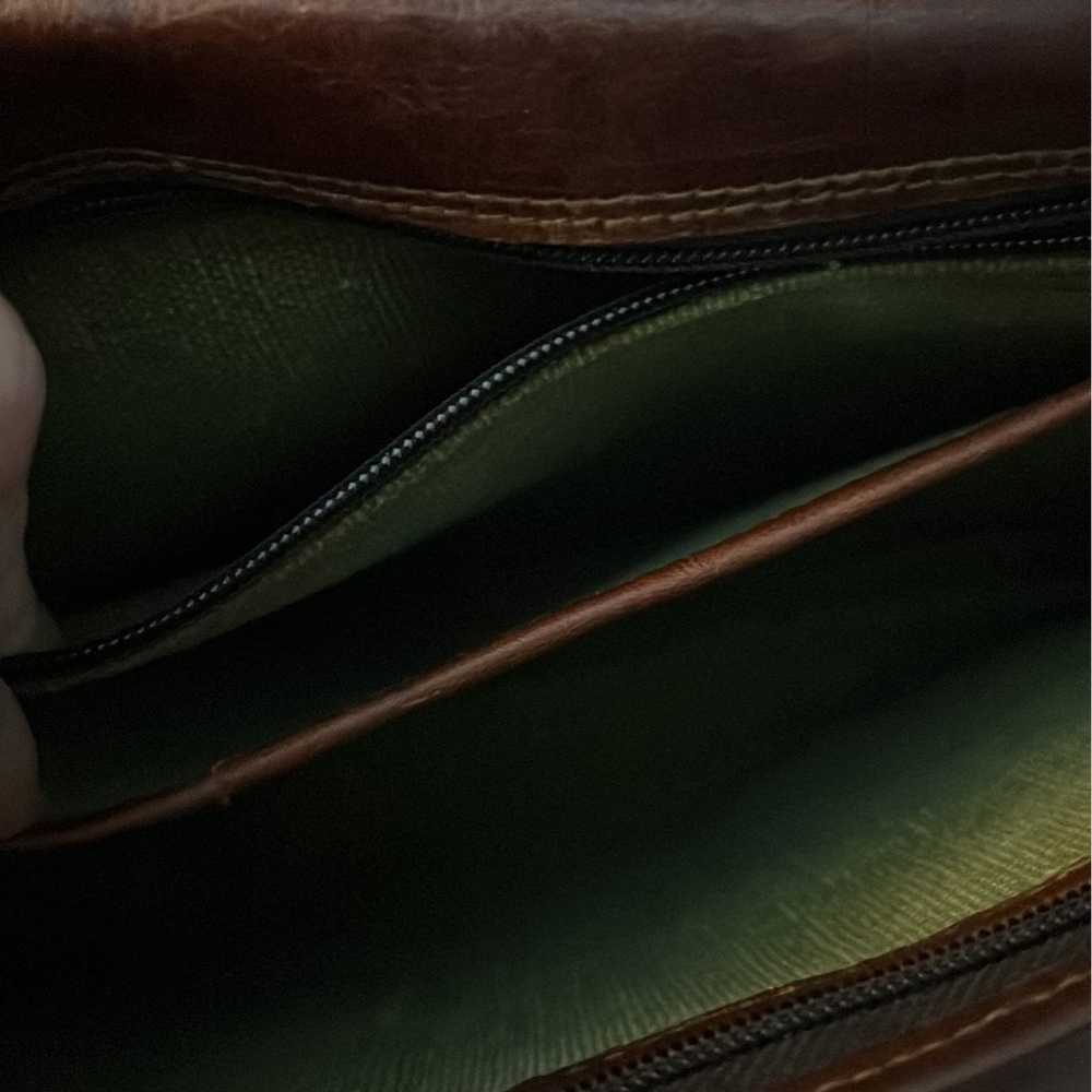 Genuine, leather travel bag, Crossbody satchel, d… - image 7