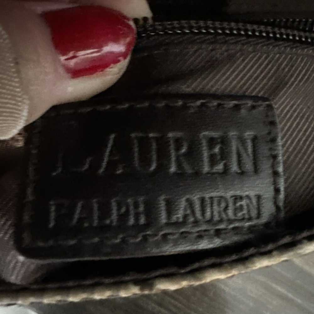 Lauren Ralph Lauren Authentic Vintage Brown Canva… - image 10