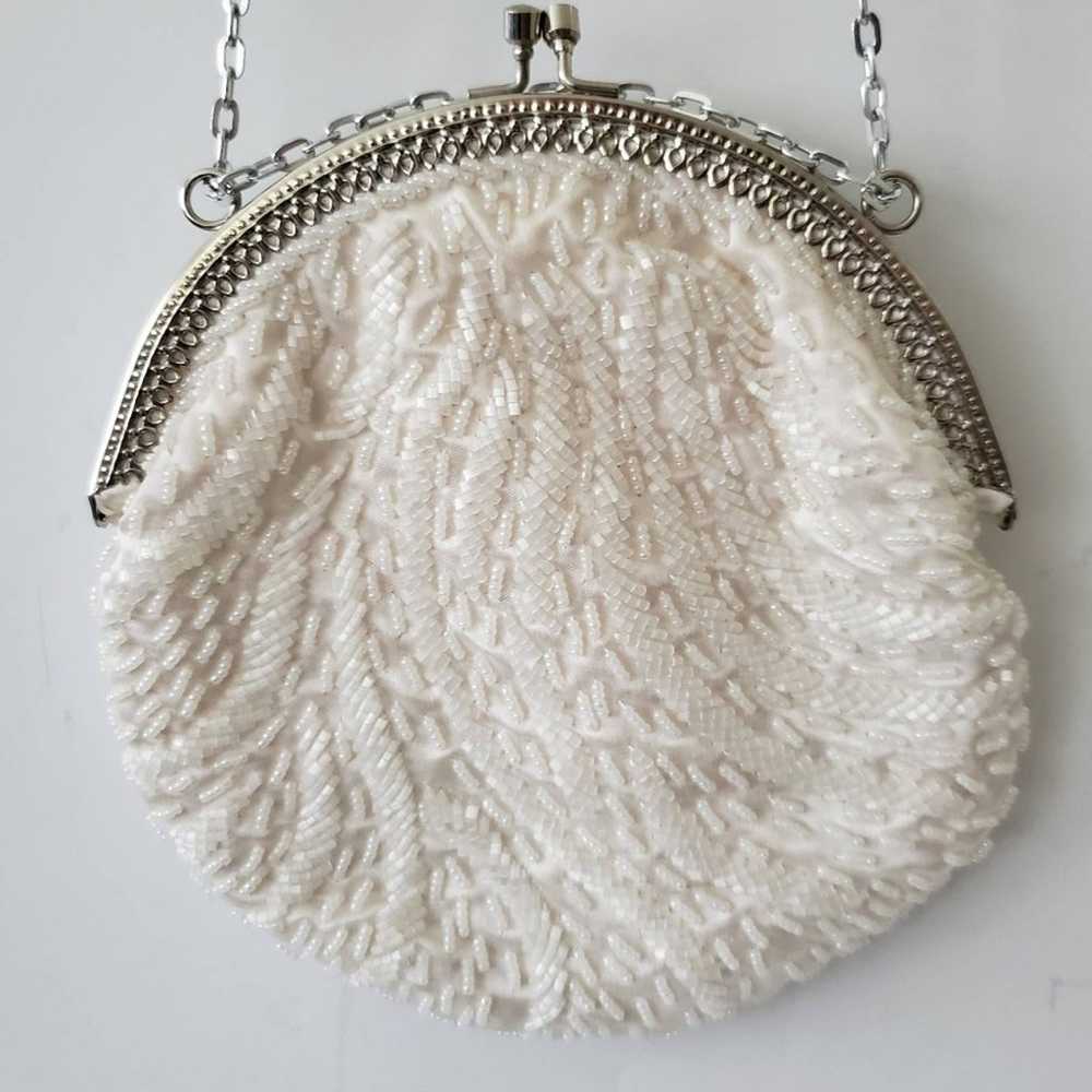 Vintage Fine Arts Co.Inc. White Beaded Bag - image 1