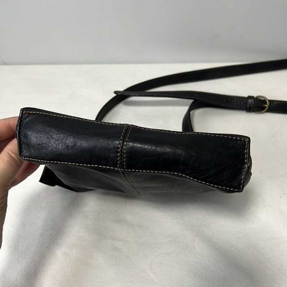 Fossil Vintage Genuine Leather Black Crossbody Ba… - image 10