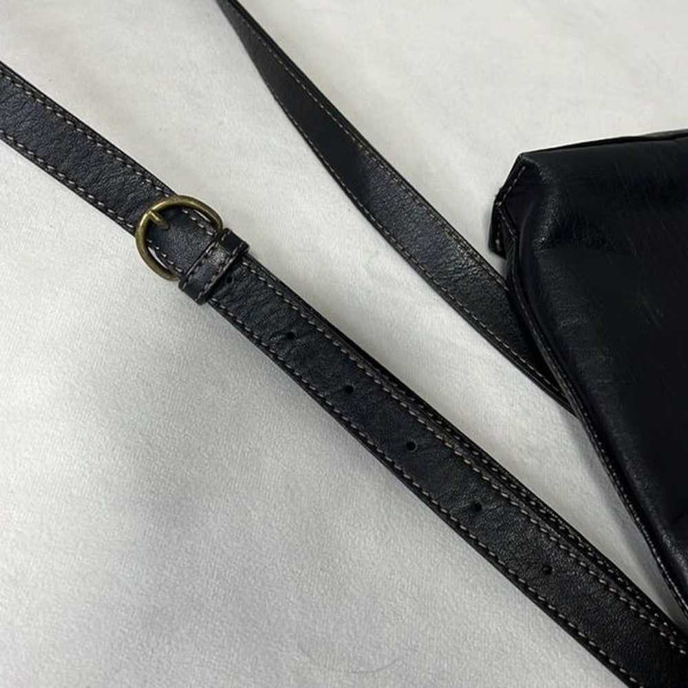 Fossil Vintage Genuine Leather Black Crossbody Ba… - image 7