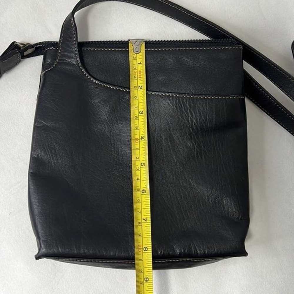 Fossil Vintage Genuine Leather Black Crossbody Ba… - image 8