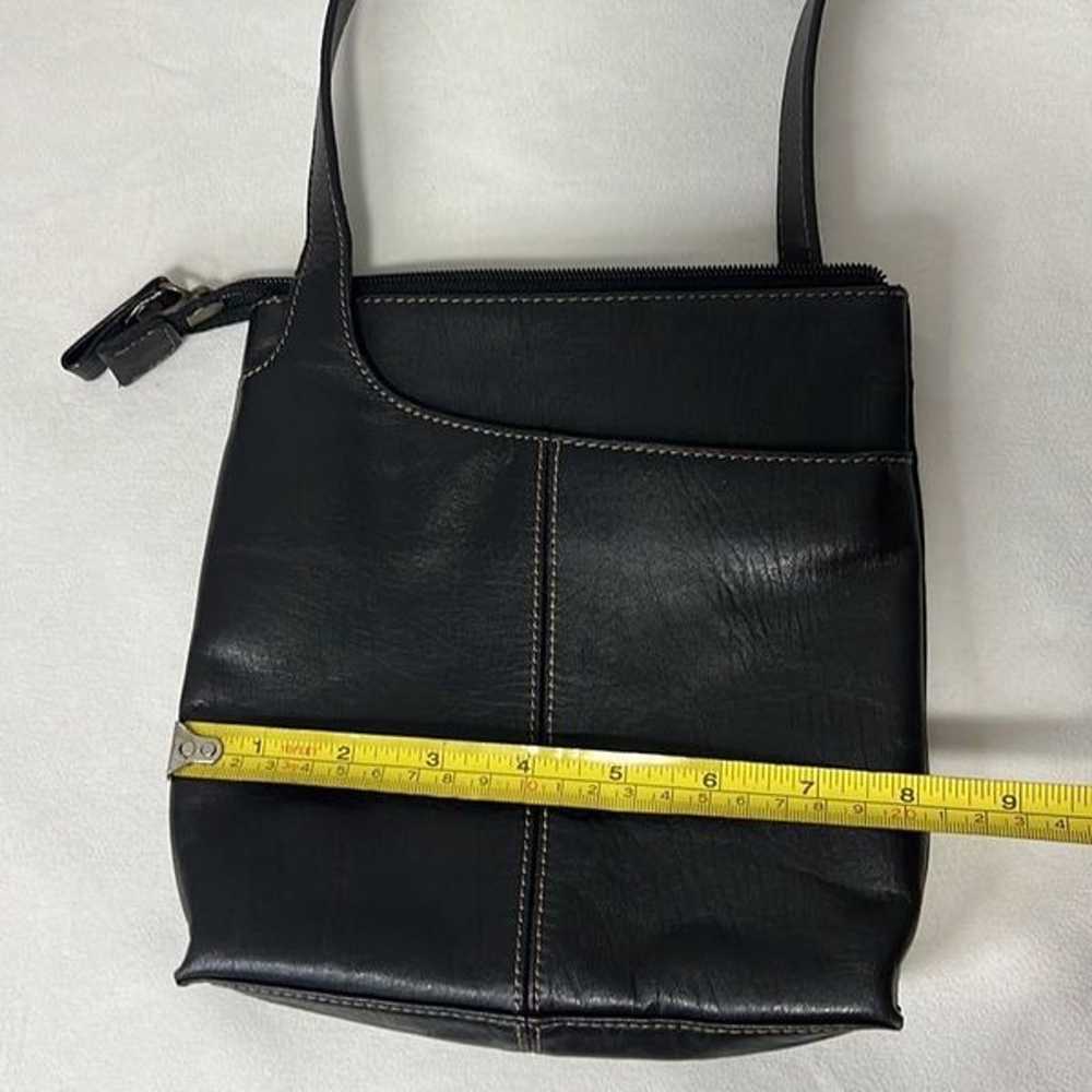 Fossil Vintage Genuine Leather Black Crossbody Ba… - image 9