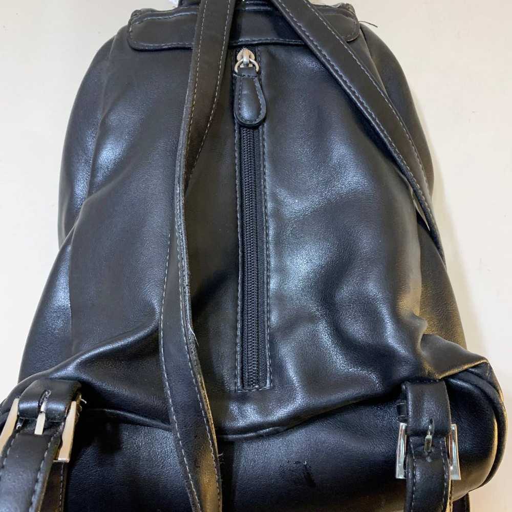 Vintage faux leather mini backpack - image 9