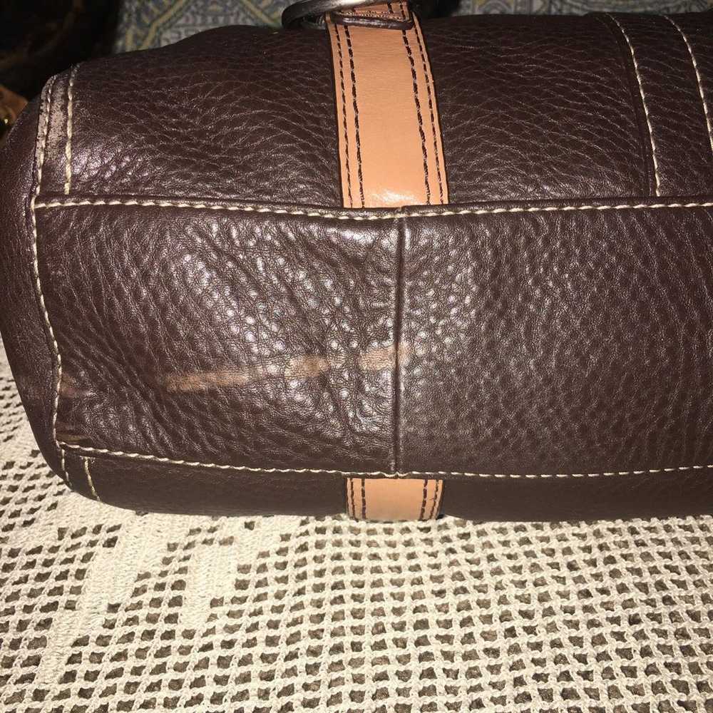 Coach Chelsea Shoulder Handbag Brown Pebbled Leat… - image 2