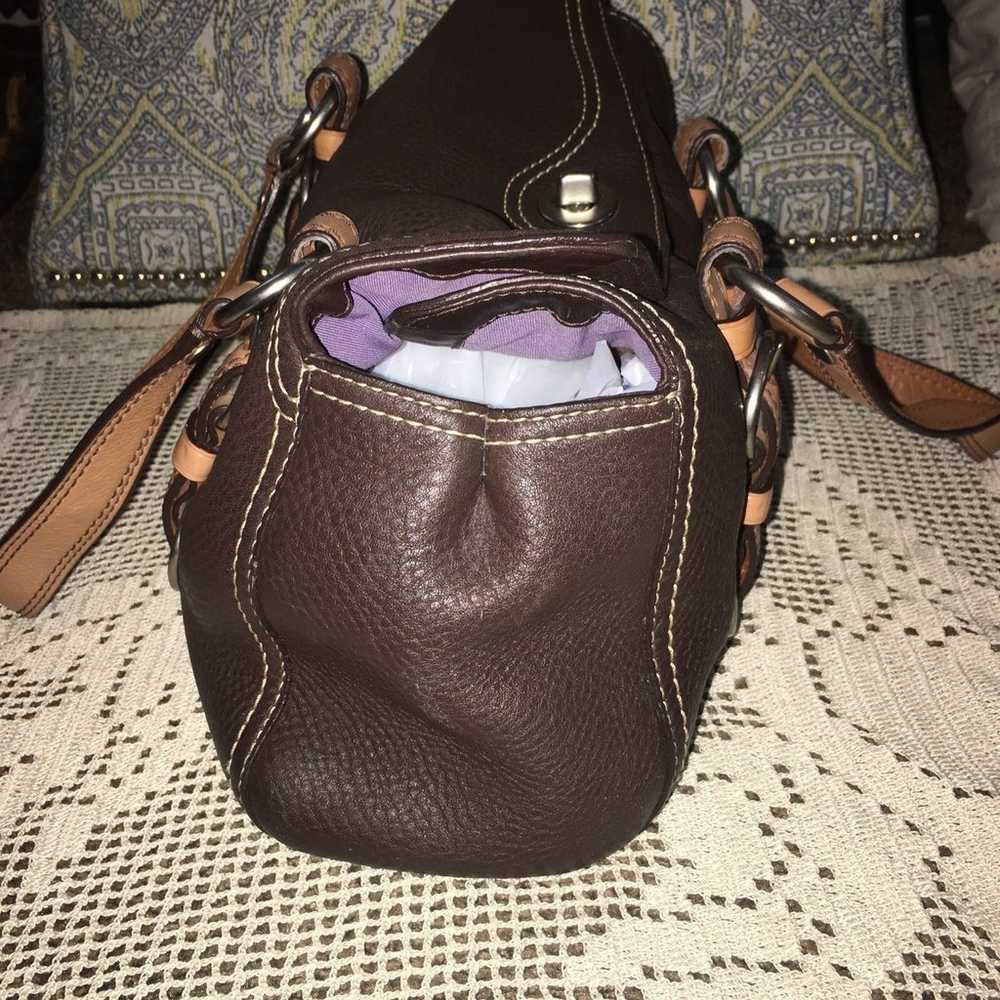 Coach Chelsea Shoulder Handbag Brown Pebbled Leat… - image 7