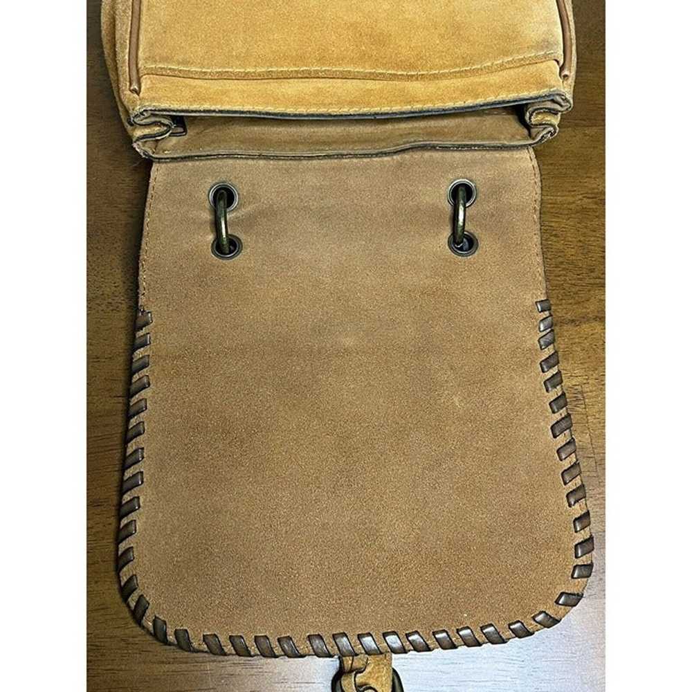 Vintage Patricia Nash Italian Leather Suede Flap … - image 2