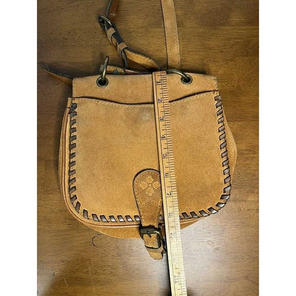 Vintage Patricia Nash Italian Leather Suede Flap … - image 5