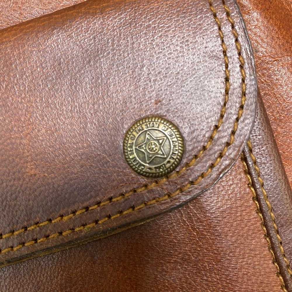 Vintage Great Seal Of The State Leather Crossbody… - image 3