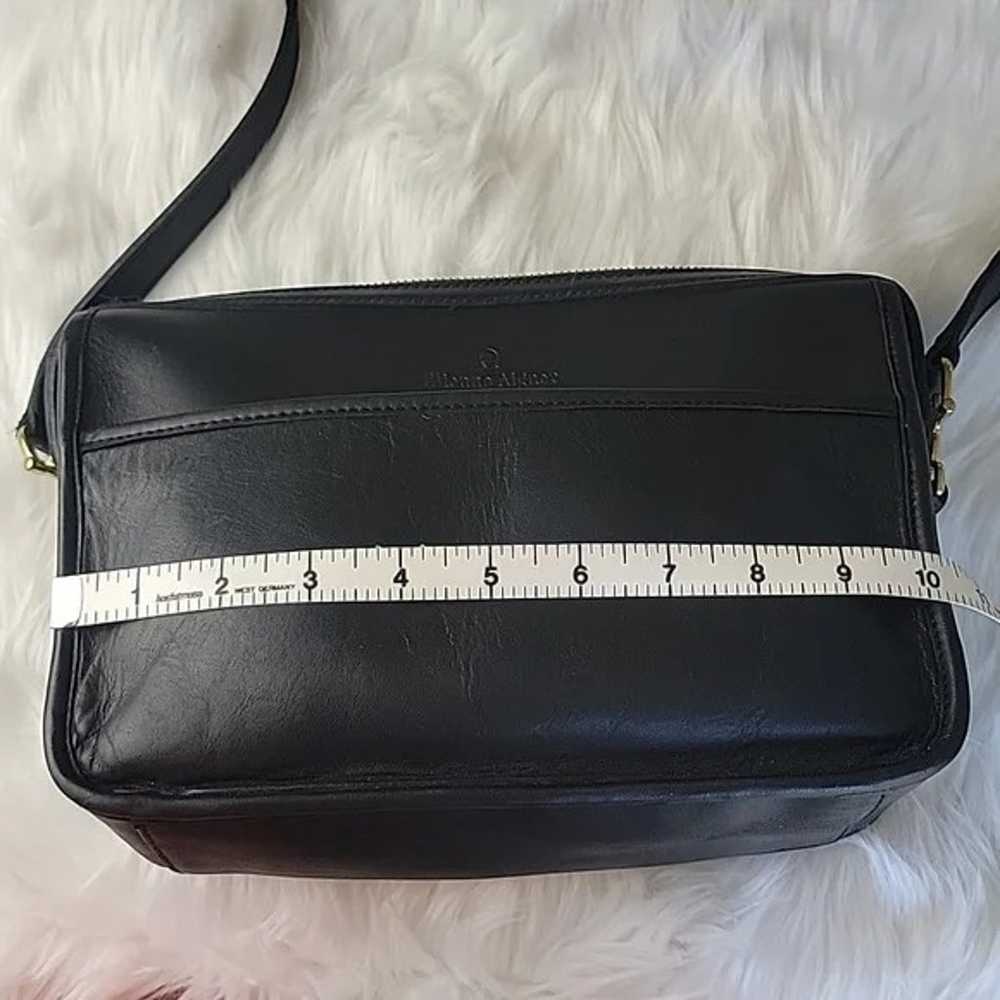 VINTAGE Etienne Aigner Black Leather Crossbody Sh… - image 3