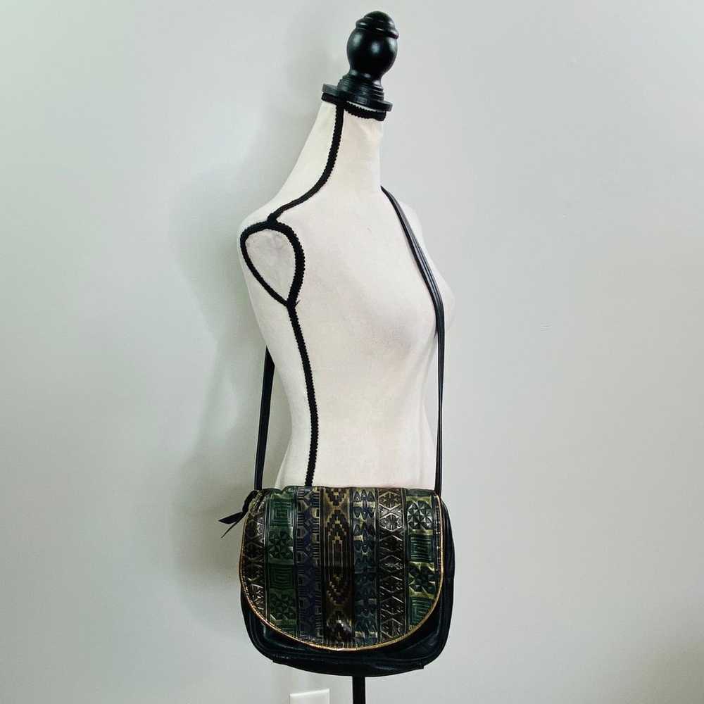 Vintage Sven Design Southwestern Leather Purse Bo… - image 1