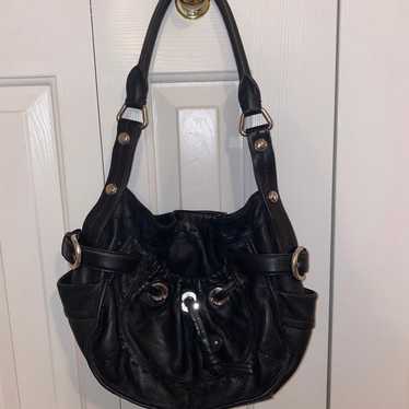 B Makowsky black vintage shoulder bag