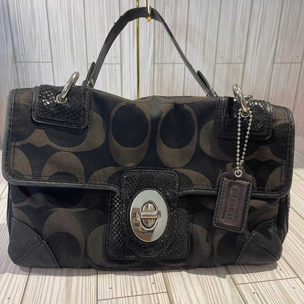 Coach Peyton Signature Shoulder Bag VINTAGE - image 3