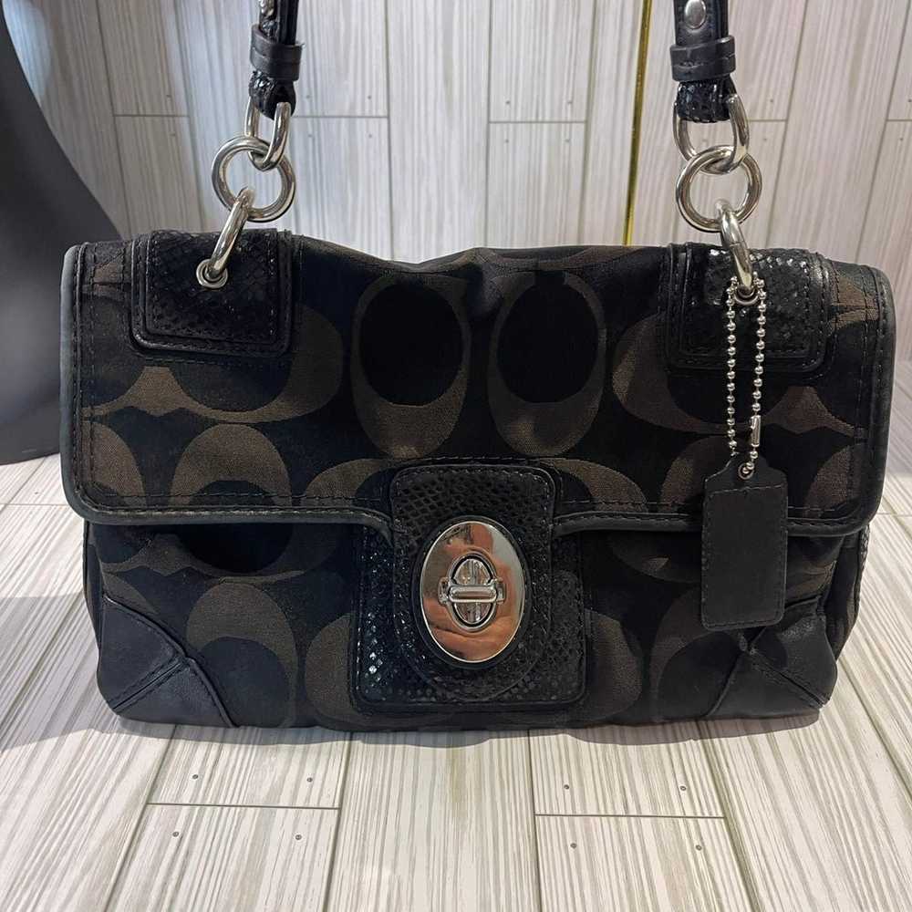 Coach Peyton Signature Shoulder Bag VINTAGE - image 8