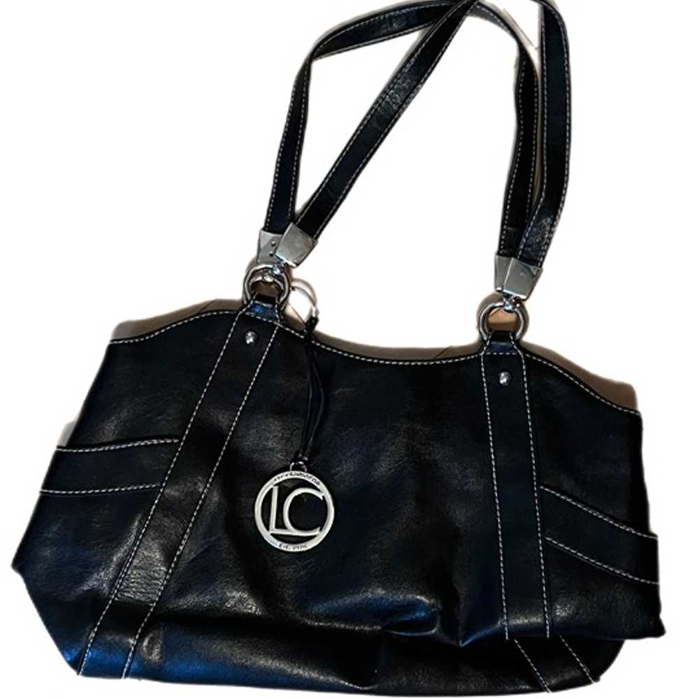 Vintage Liz Claiborne Black Classic Shoulder Bag - image 2