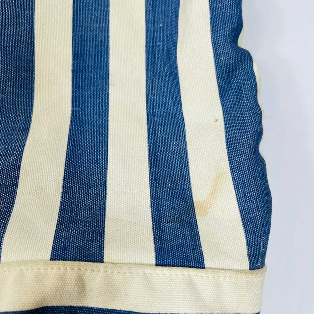 VTG 90s Eddie Bauer Nautical Striped Canvas Tote … - image 7