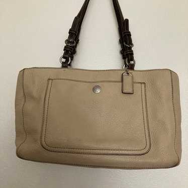 COACH  tan Leather Shoulder bag - image 1