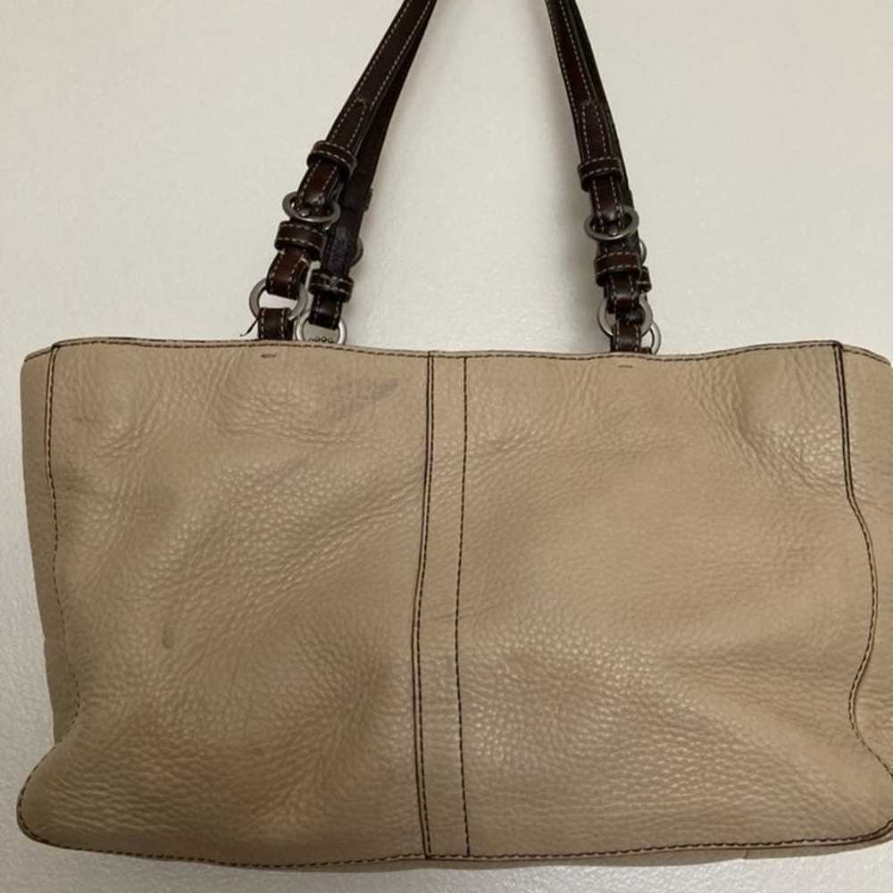 COACH  tan Leather Shoulder bag - image 2