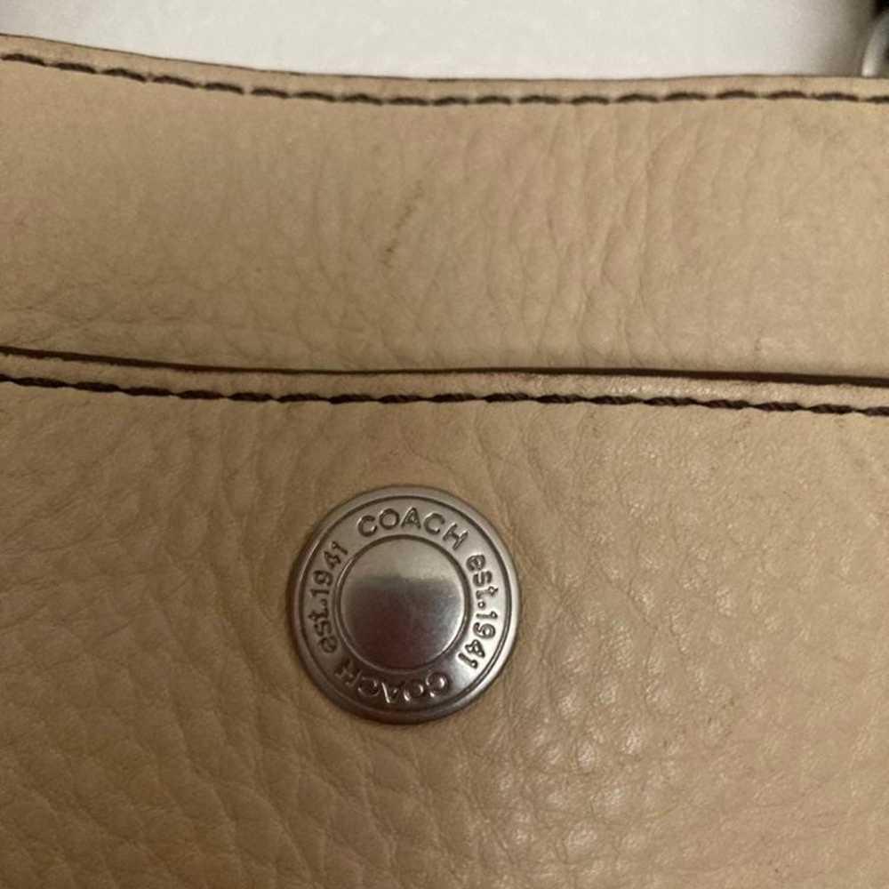 COACH  tan Leather Shoulder bag - image 6